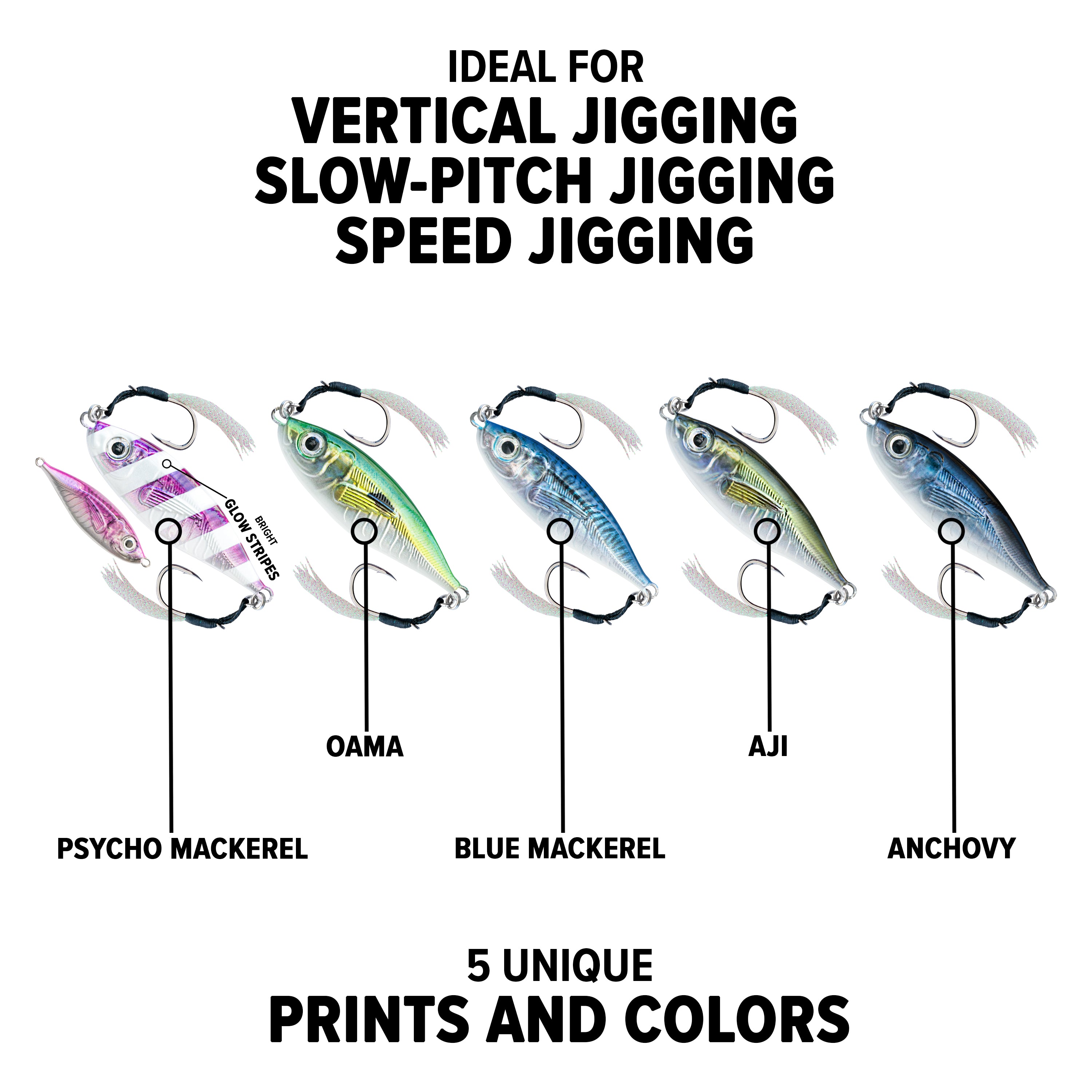 Ikara Slow Pitch Jigs - Bundle
