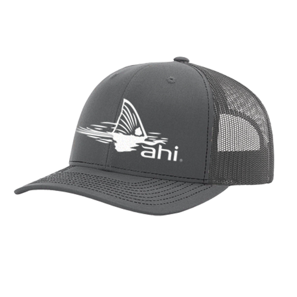 Ahi Trucker Hat - Redfish Tail Gray