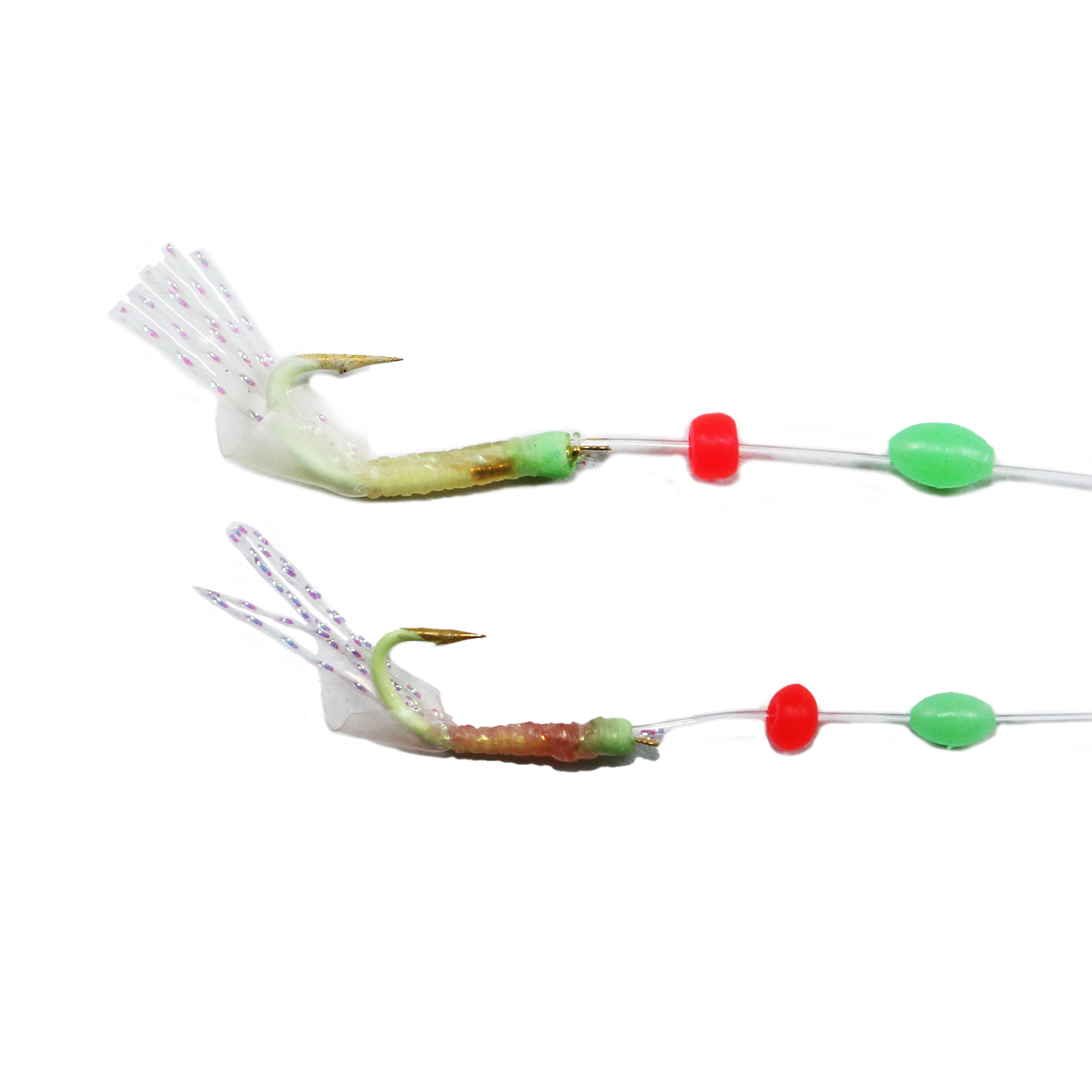 Glow Hook Speckled Shrimp Sabiki - 10ct