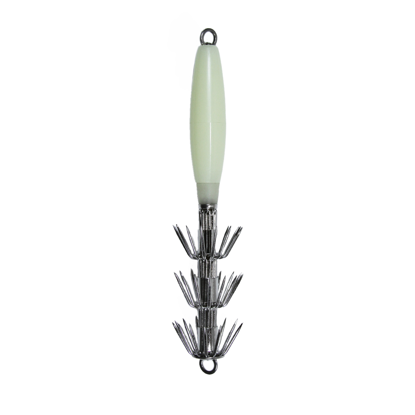 6" Hard Body Squid Jigs - Luminous Glow