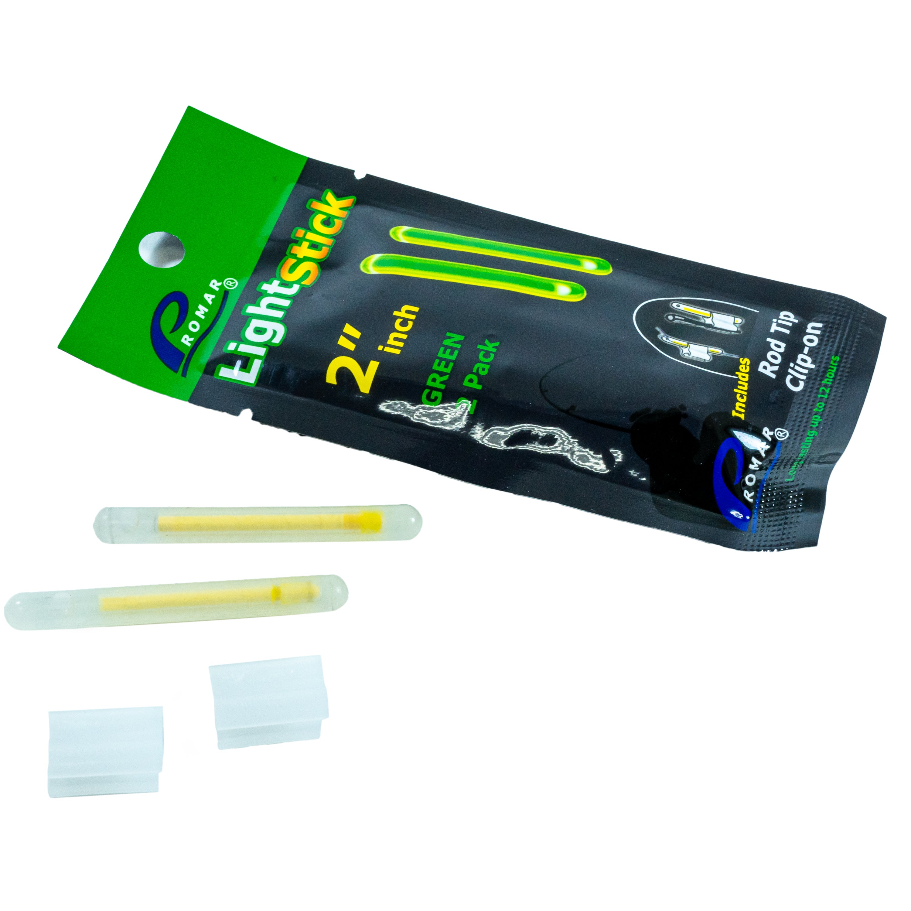 2" Light Glow Sticks Individual Bag Open