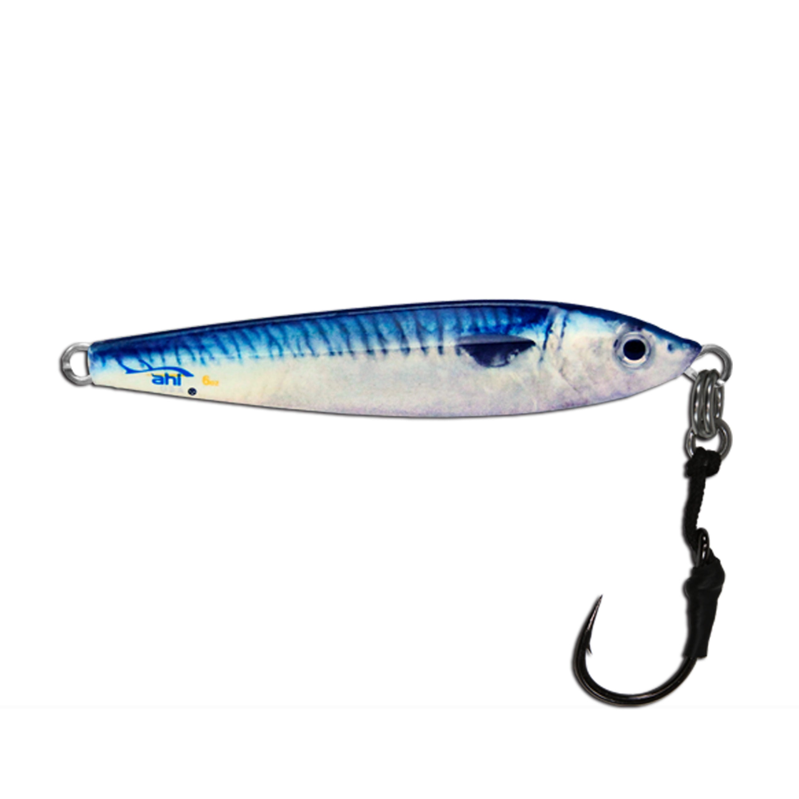 Blue Mackerel Ahi USA Live Deception Jigs w/Assist Hook