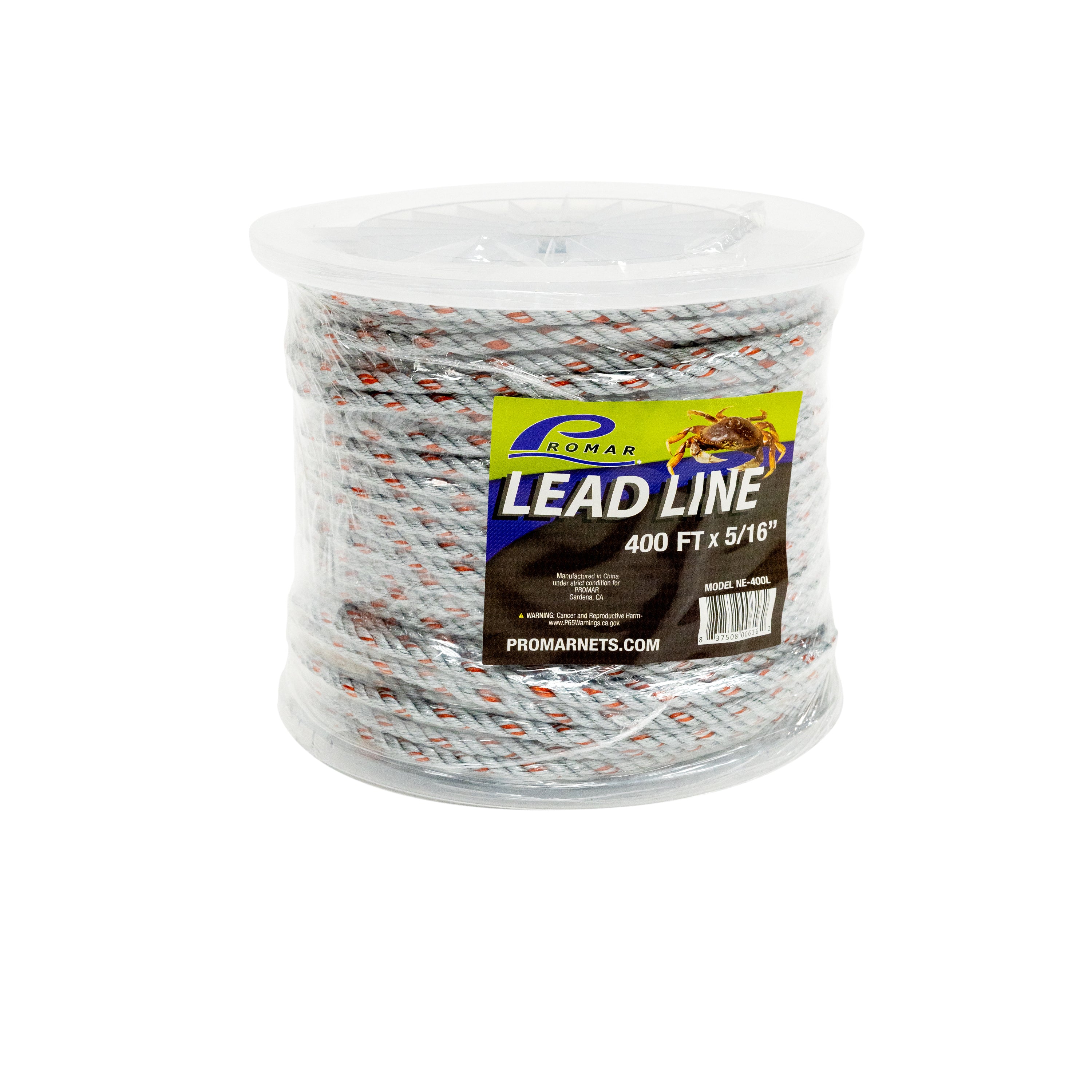 Promar 100' Lead Core Rope 5/16"Dia Coil