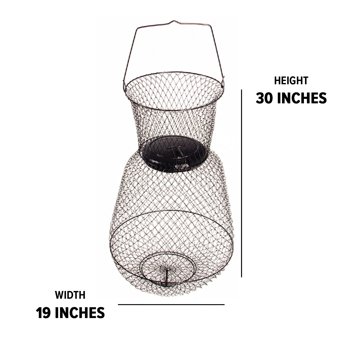 5-layer floating wire basket fishing net Promar Wire Fish Basket 19 inch x 30 inch