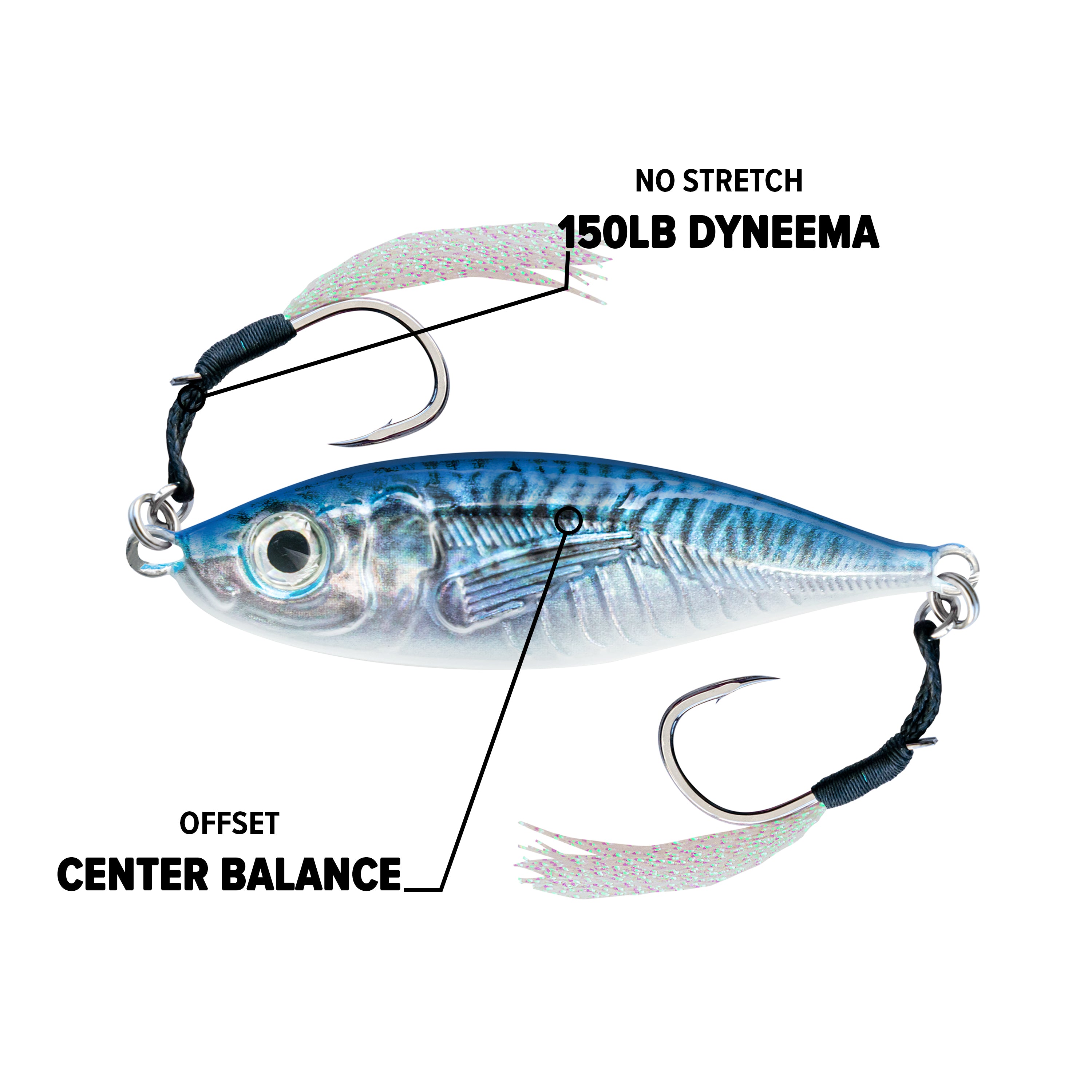 Ahi Ikara Slow Pitch Jig 170 grams / Blue Mackerel Ahi Ikara Slow Pitch Jig 170 grams / Blue Mackerel
