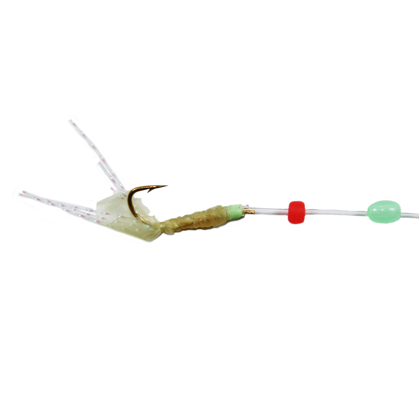 Red/White Speckled Shrimp Sabiki - 10ct