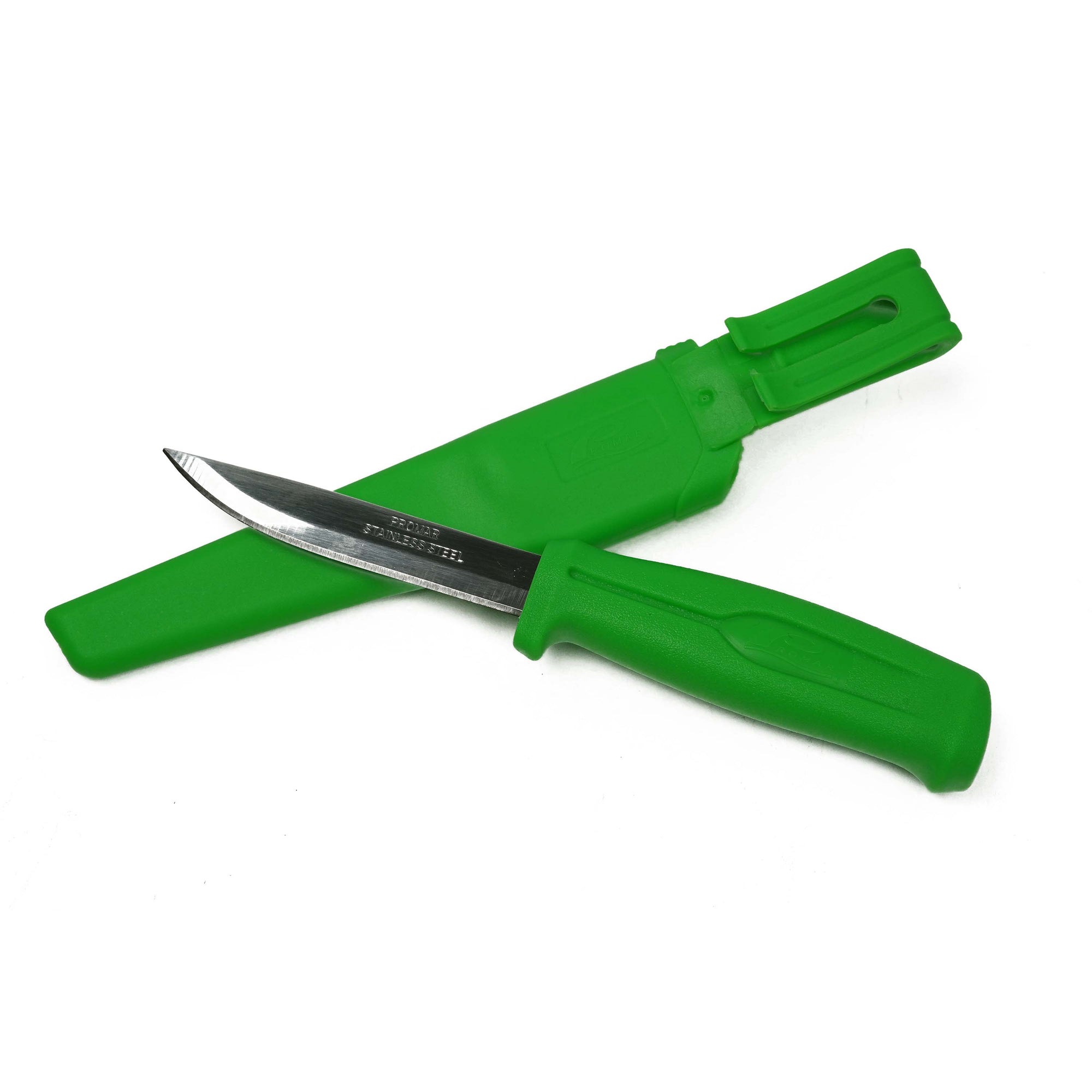 Promar 24 Piece NEON Color Bait Knife Display Set - 4" Stainless Steel Knife w/Sheath