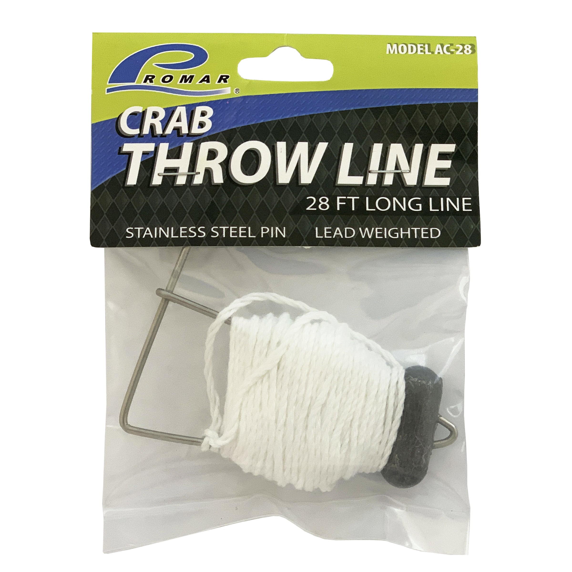 Crab Throw Line 28Ft White