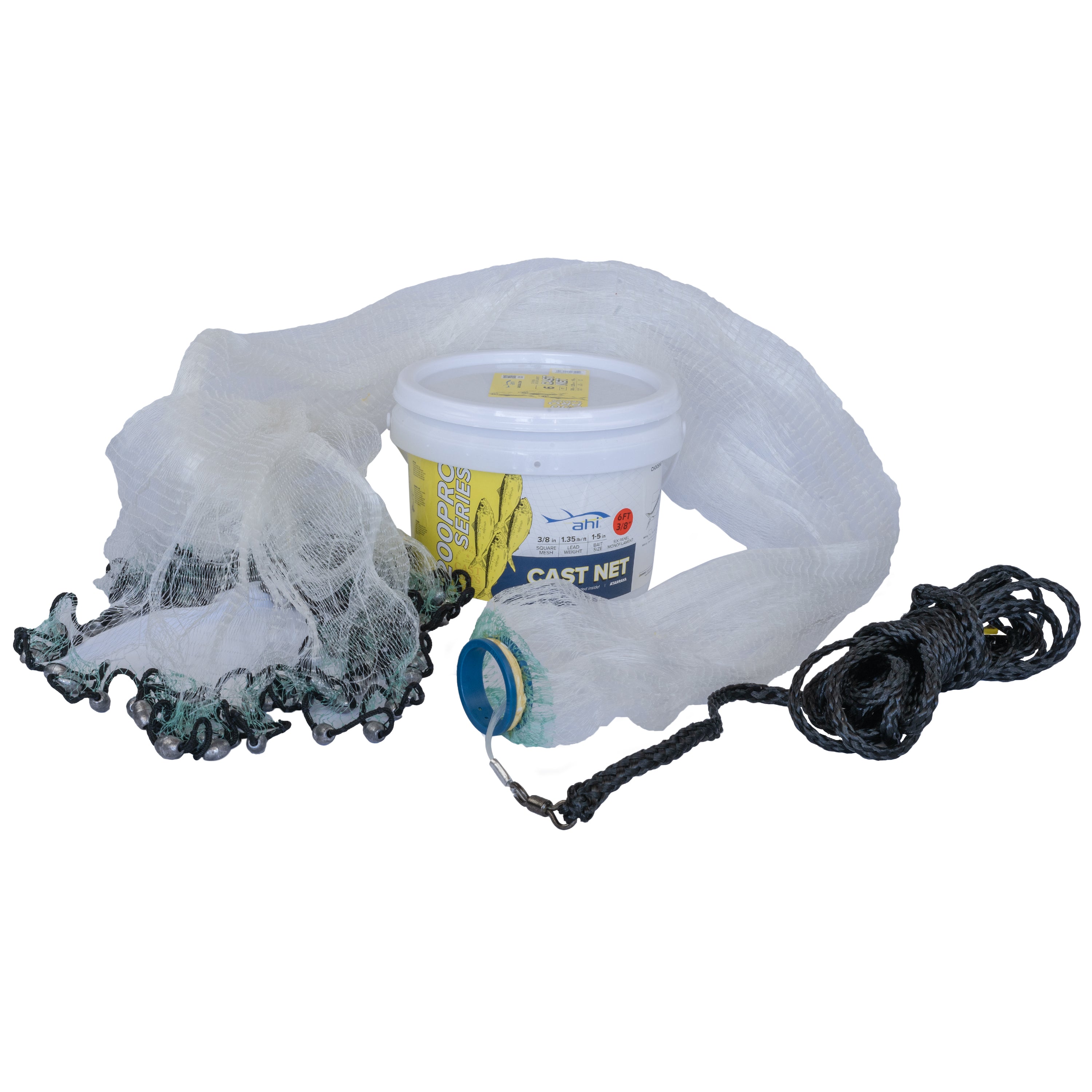 Ahi USA 200 Pro Series 6 ft Cast Net Ahi USA 200 Pro Series 6 ft Cast Net