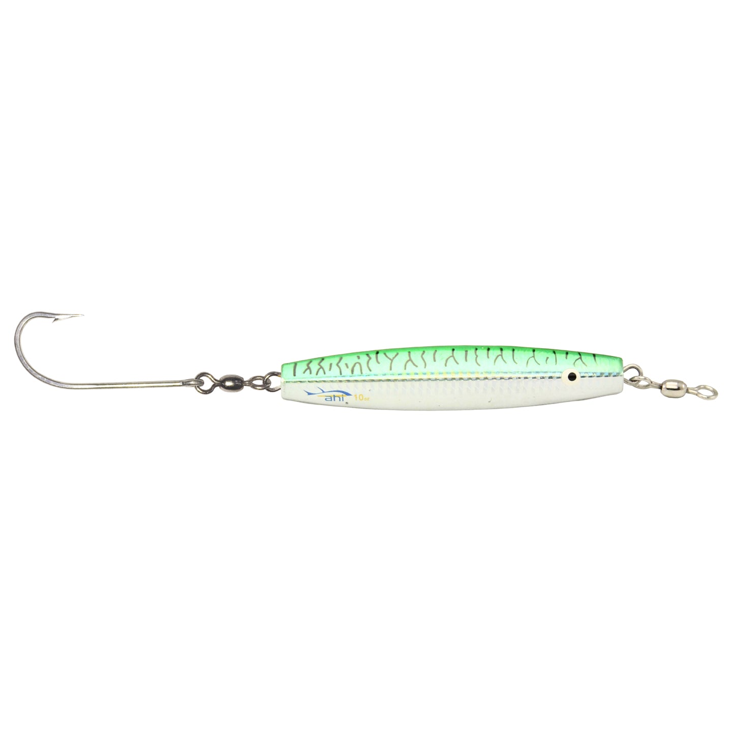 Ahi Assault Diamond Jigs Single Hook 8oz Green Mackerel