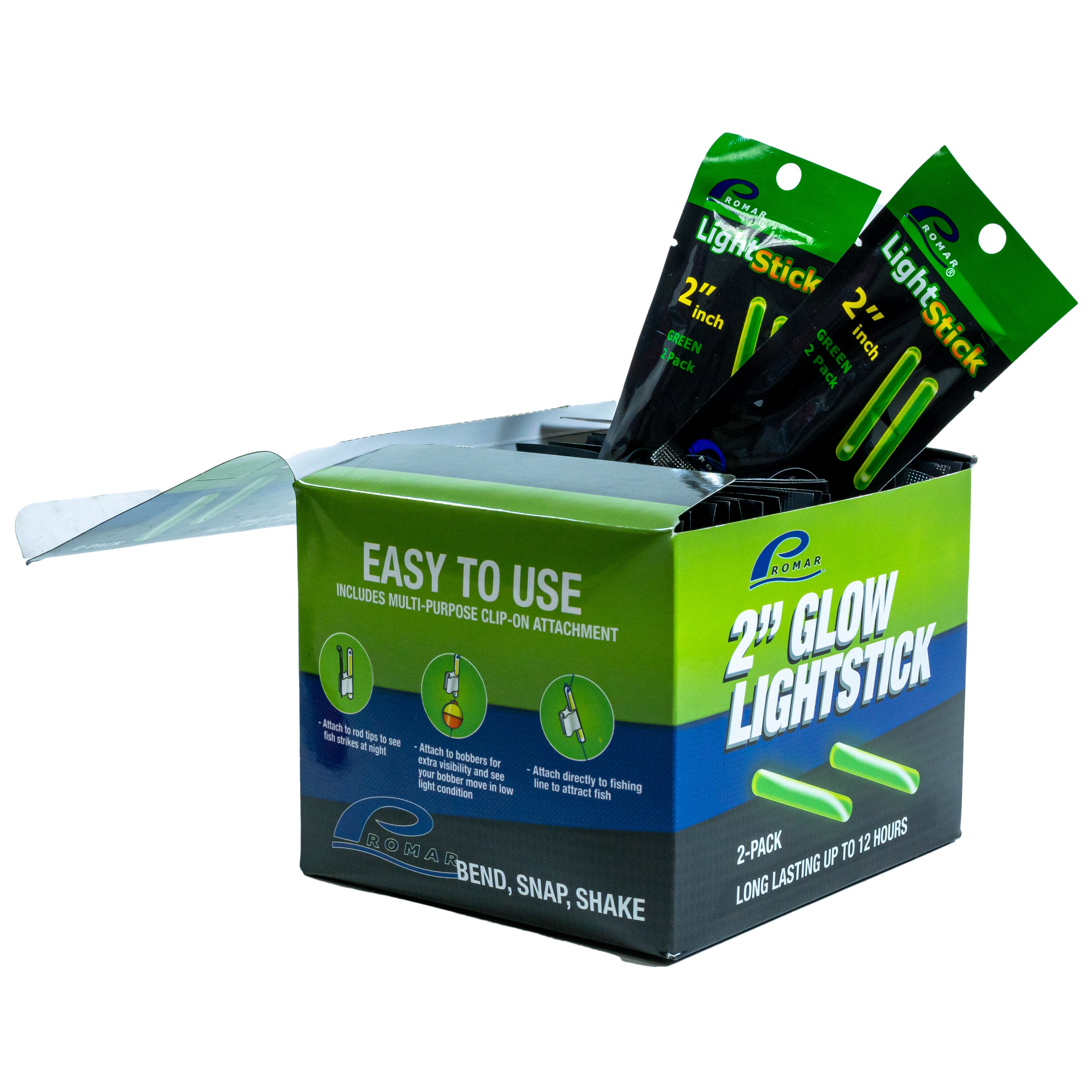 2" Light Glow Sticks 50 Pack Box