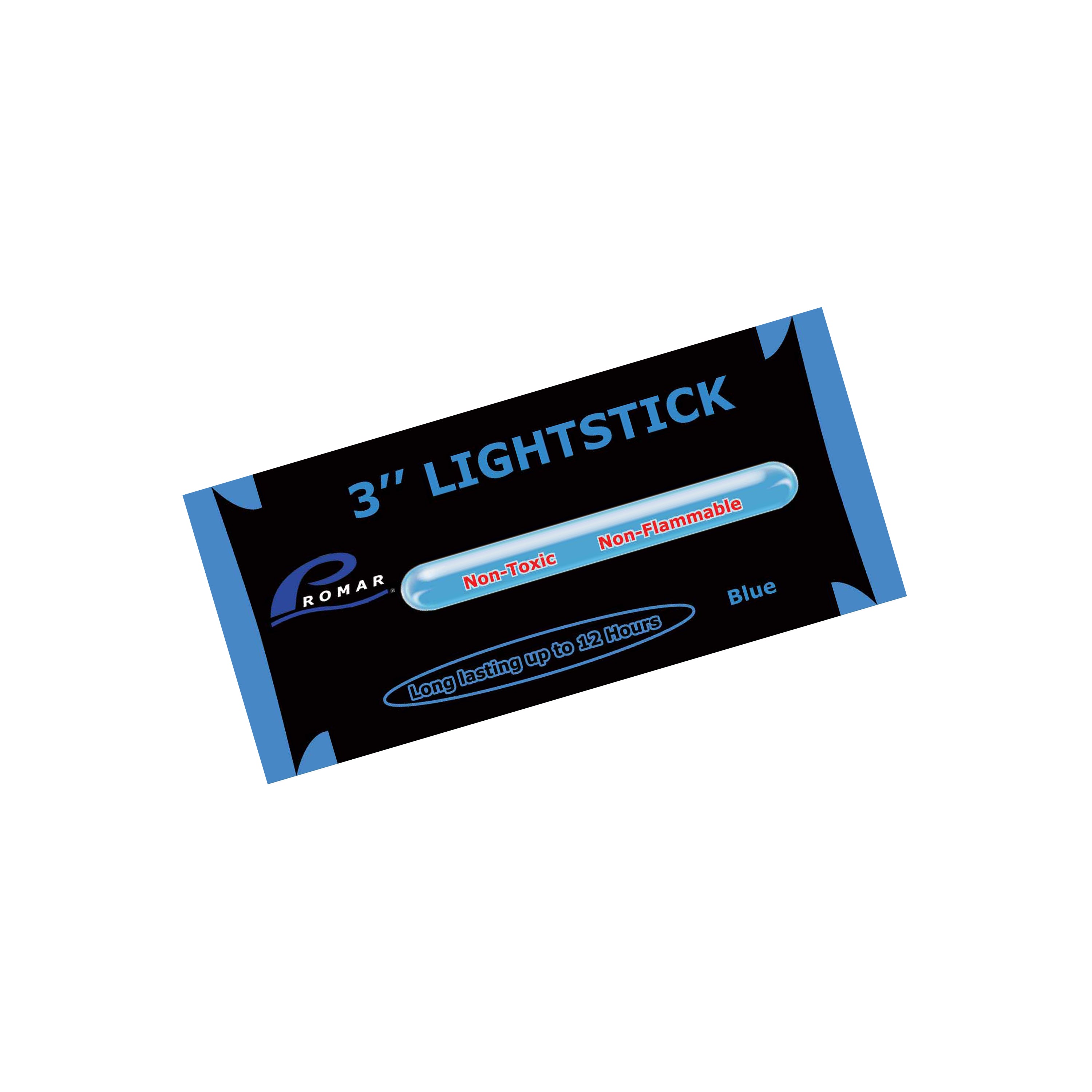 3" Light Glow Sticks Individual Pack BLUE
