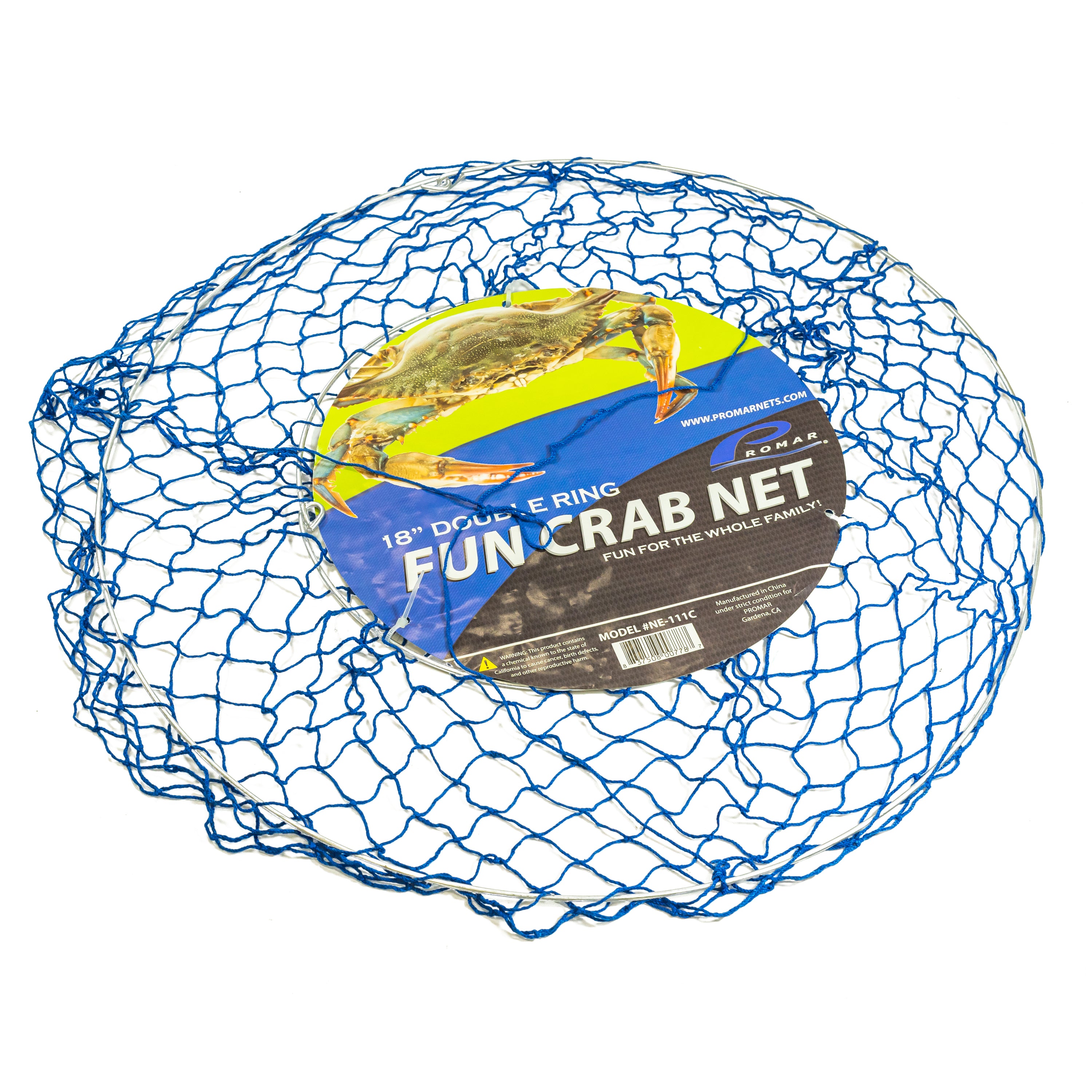 Fun Color 2 Ring Crab Net Assorted Colors