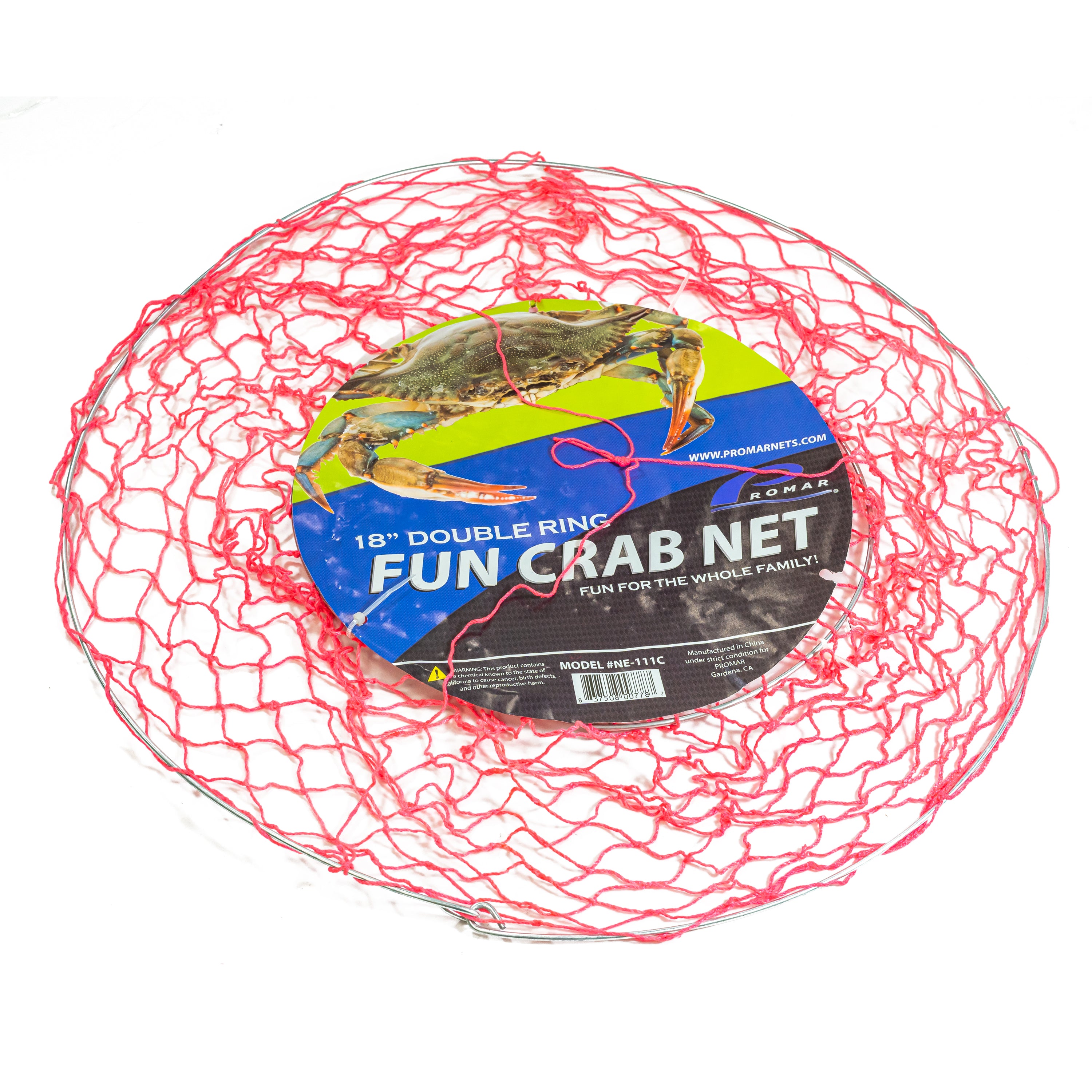 family fun fish netting Fun Color 2 Ring Crab Net Assorted Colors