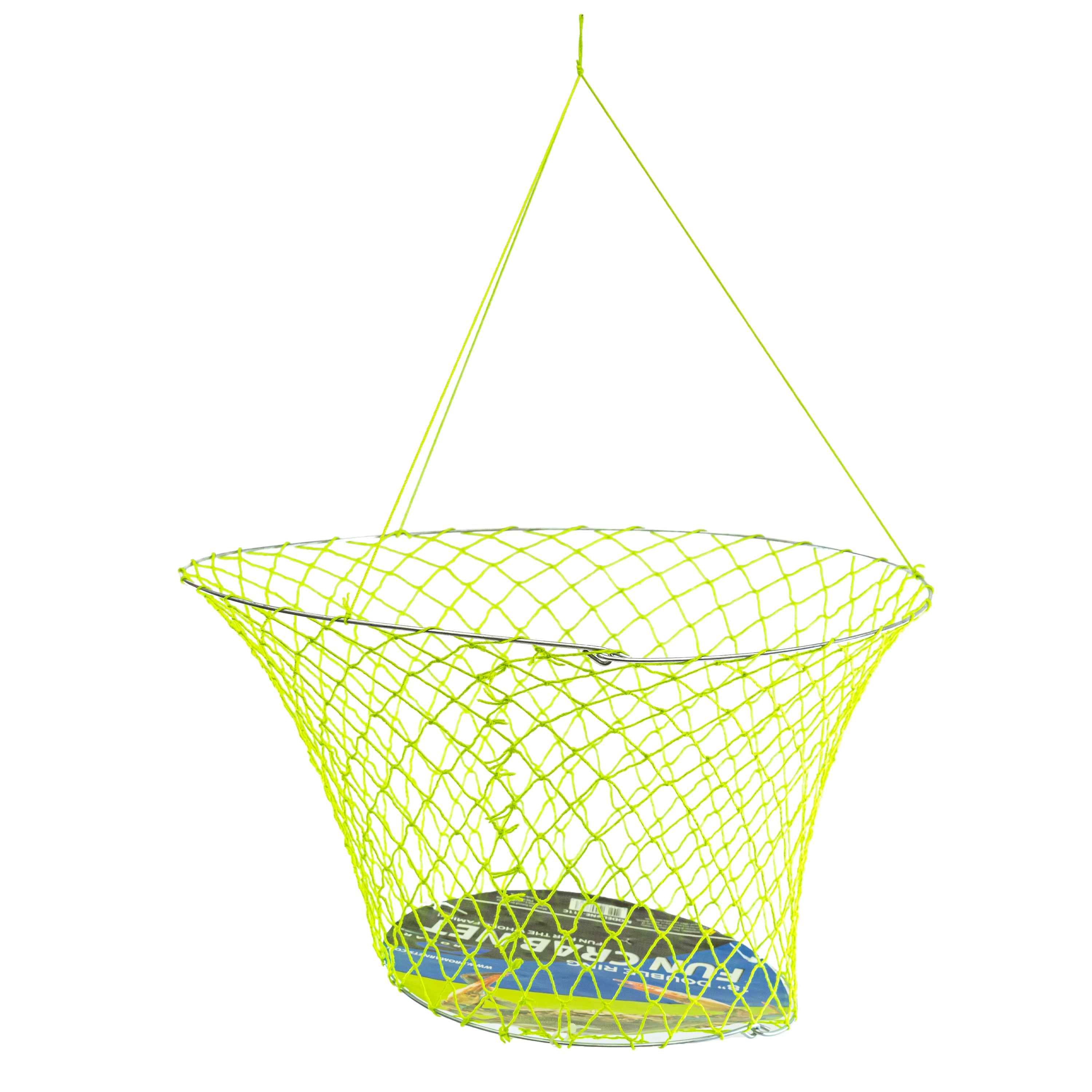 drop net crab fishing Fun Color 2 Ring Crab Net Assorted Colors