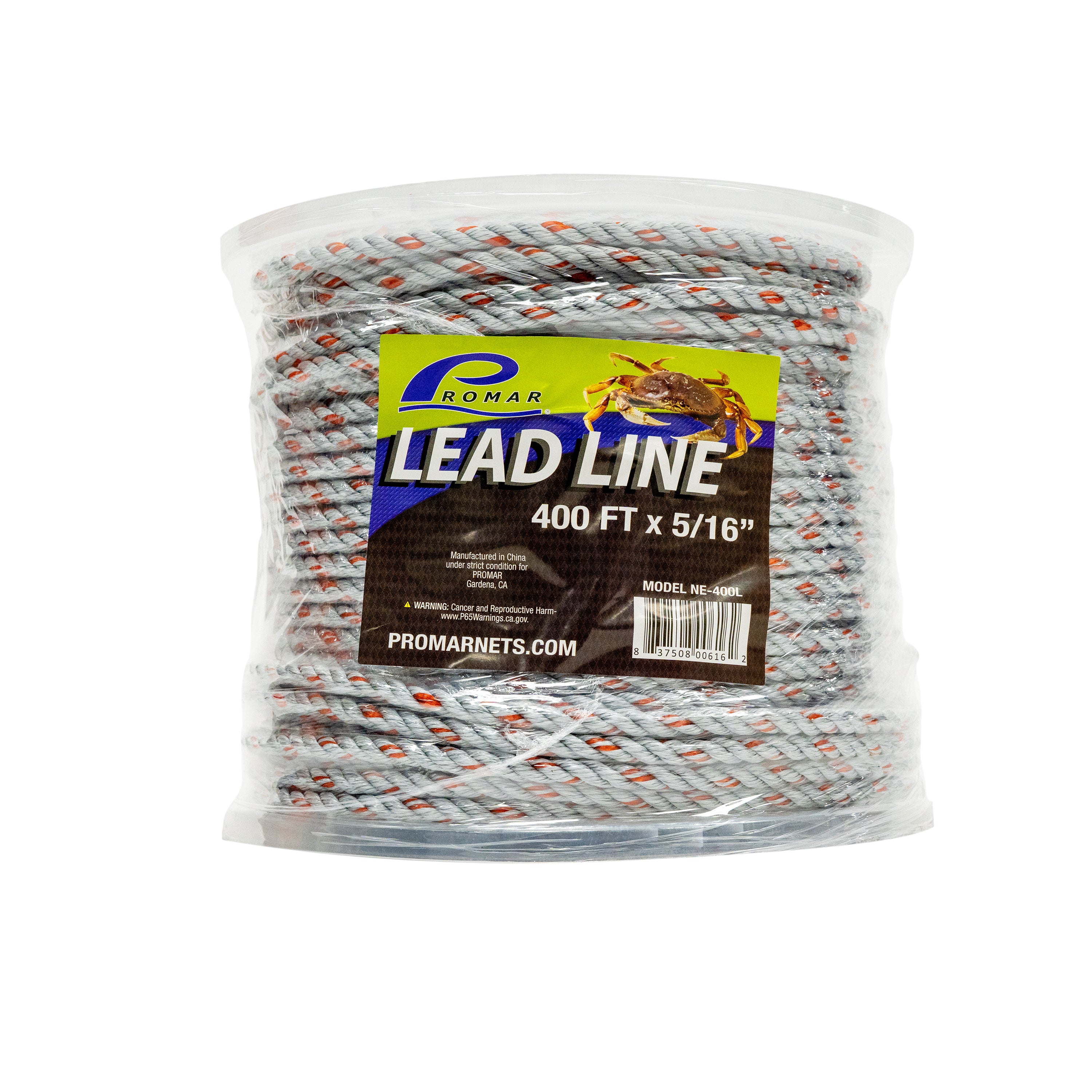 Promar 100' Lead Core Rope 5/16"Dia Coil