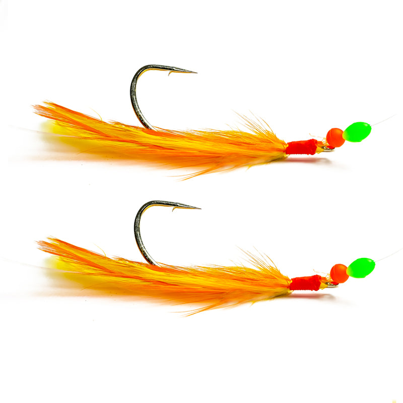  Fish Wow! 20 Packs 5/0 Hook Fishing Shrimp Flying Rig - Red/Yellow  : Sports & Outdoors